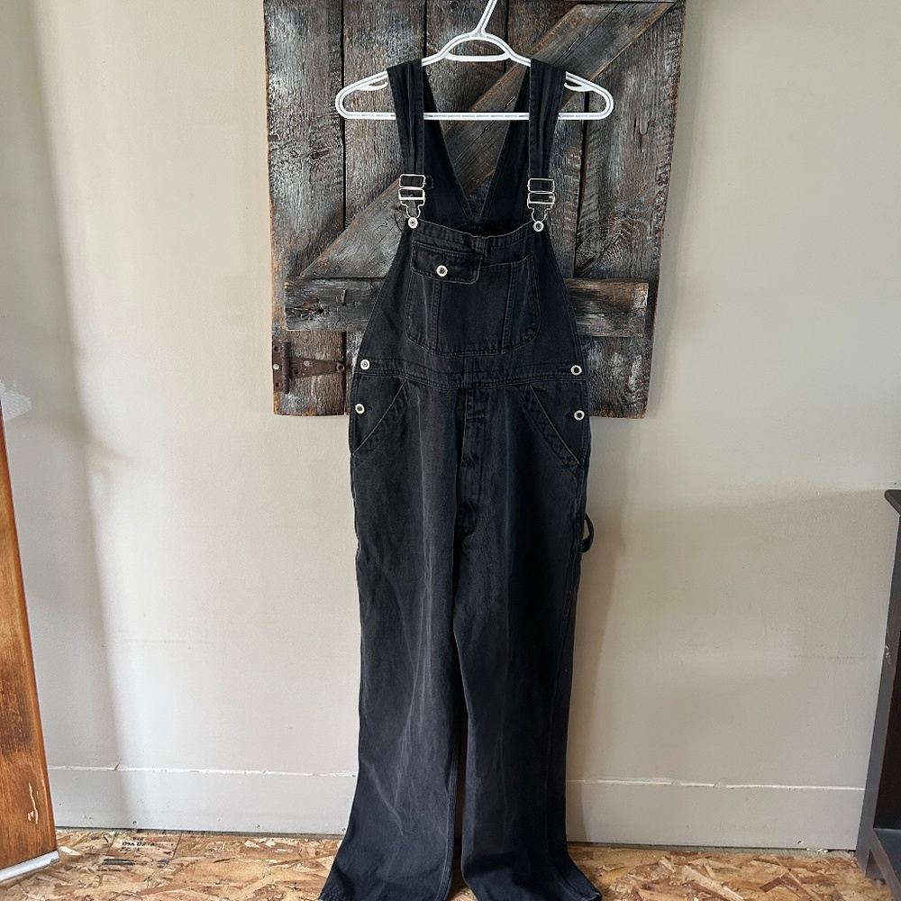 Women's Vintage Nevada Overalls Black